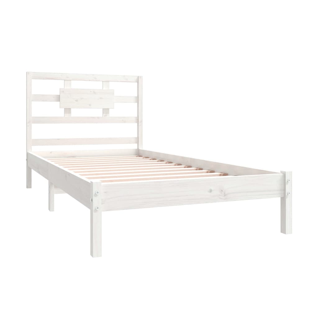 Sengeramme hvit heltre 90x200 cm
