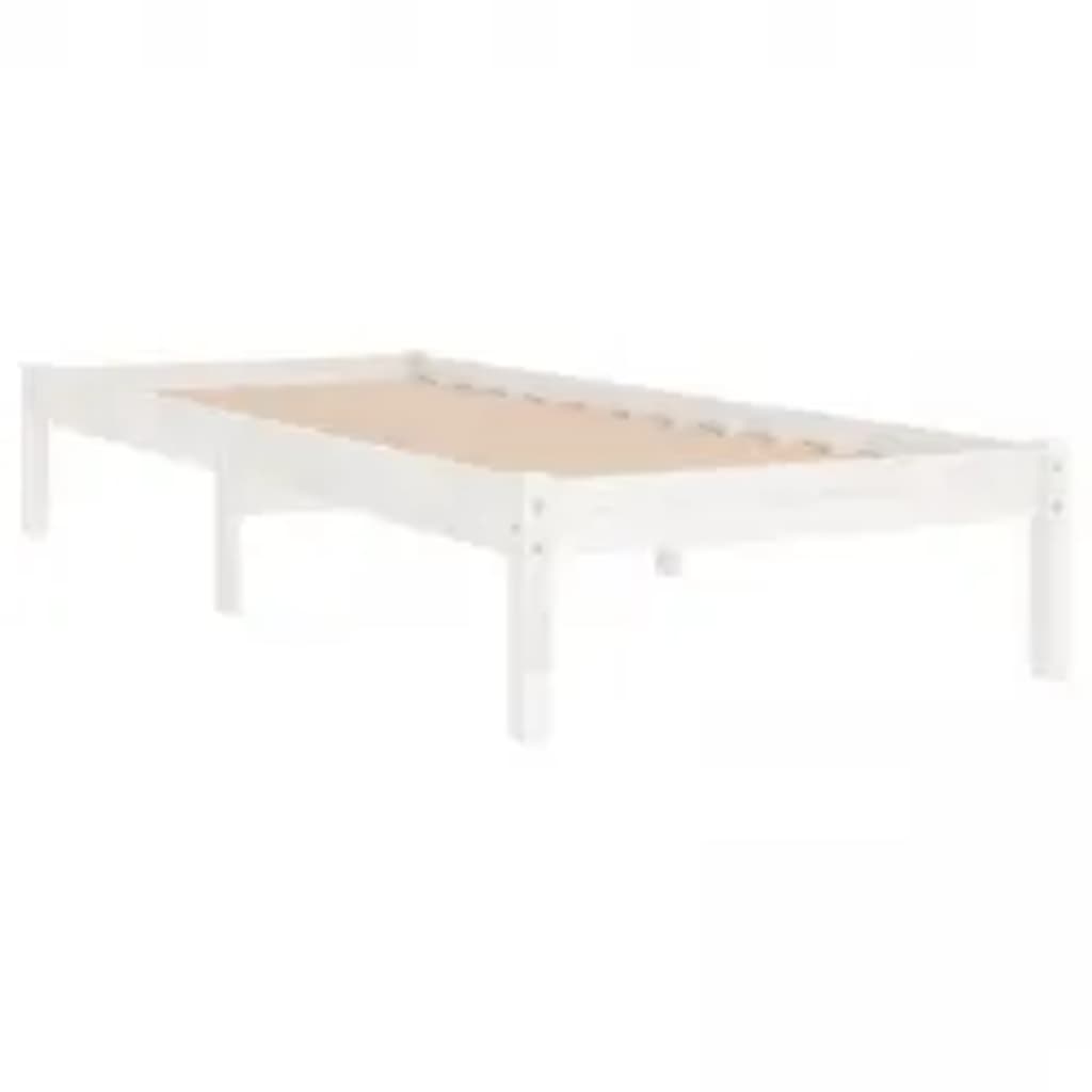 Sengeramme hvit heltre 90x200 cm