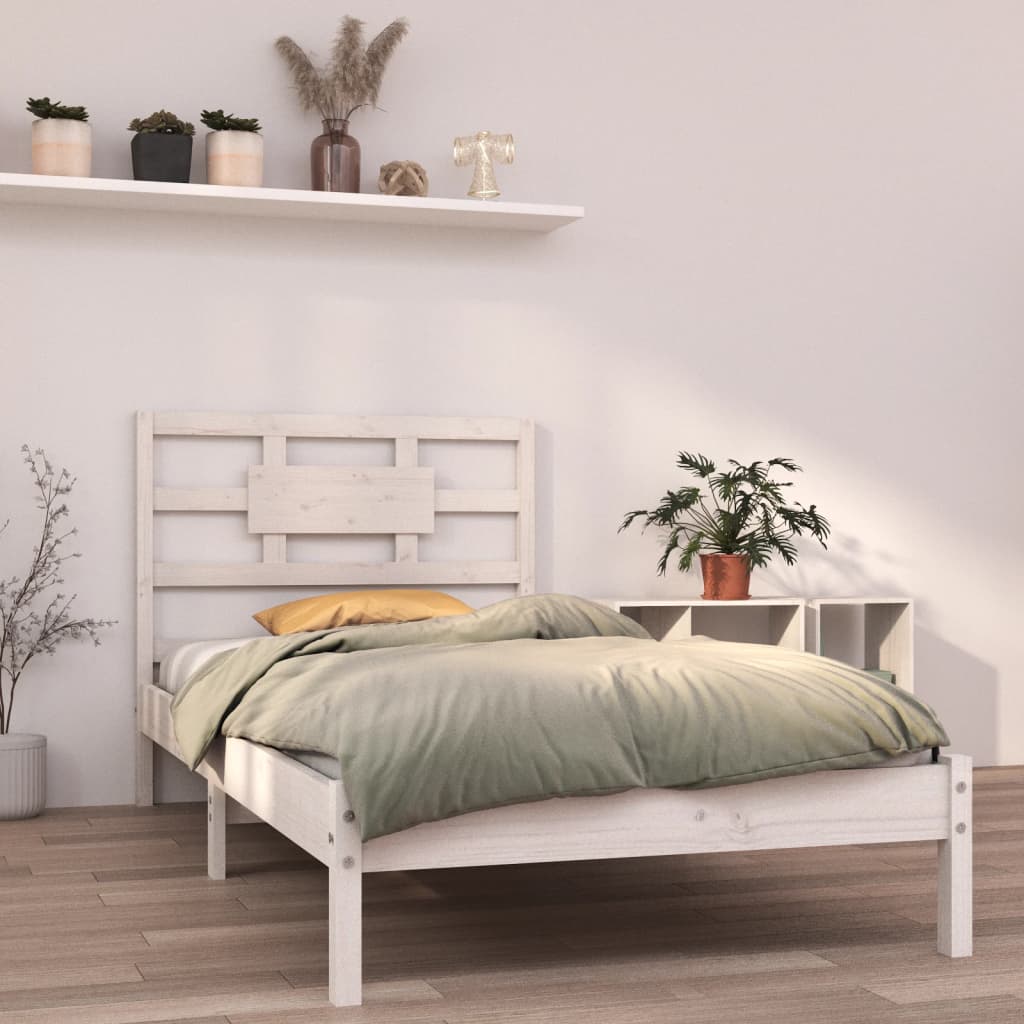 Sengeramme hvit heltre 90x200 cm