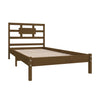 Sengeramme honningbrun heltre 100x200 cm