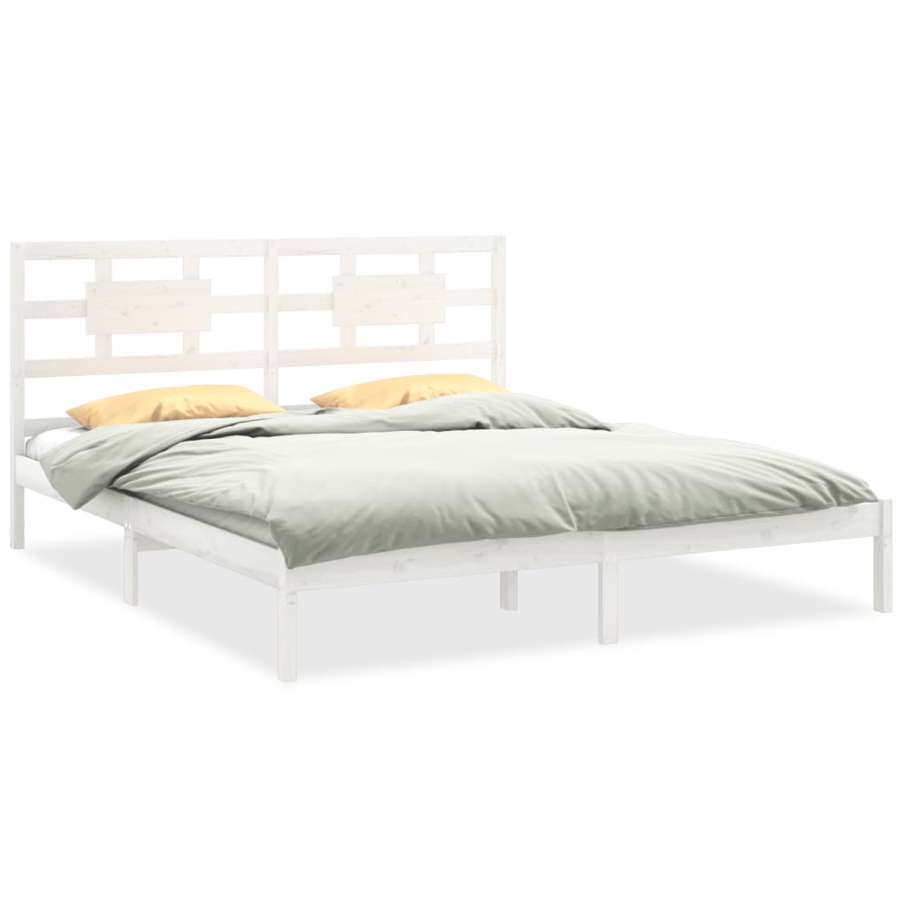 Sengeramme hvit heltre200x200 cm