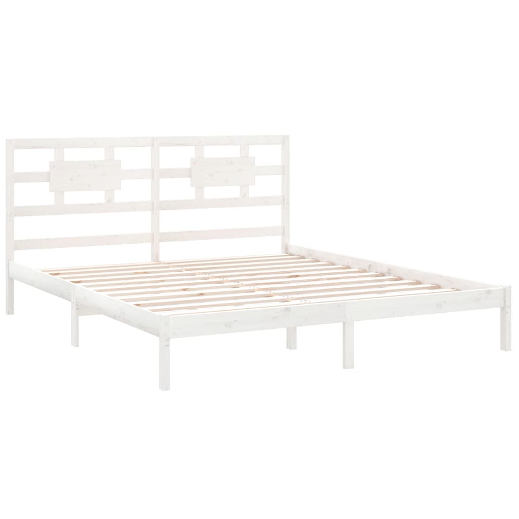 Sengeramme hvit heltre200x200 cm