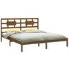 Sengeramme honningbrun heltre200x200 cm