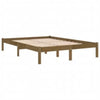 Sengeramme honningbrun heltre200x200 cm