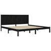 Sengeramme svart heltre furu 200x200 cm