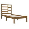 Sengeramme honningbrun heltre 100x200 cm