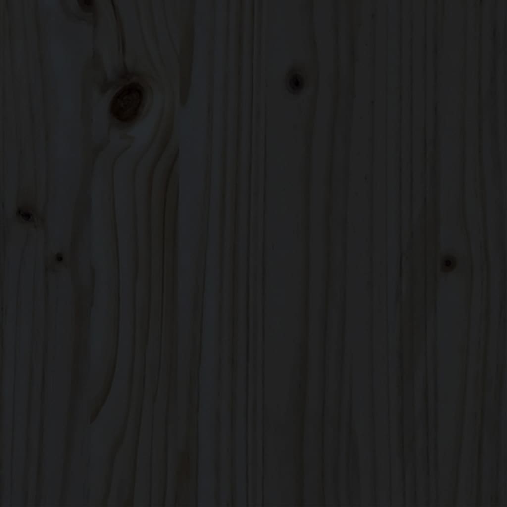 Sengeramme svart heltre 100x200 cm