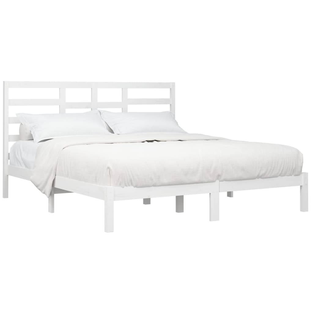 Sengeramme hvit heltre200x200 cm