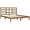 Sengeramme honningbrun heltre200x200 cm