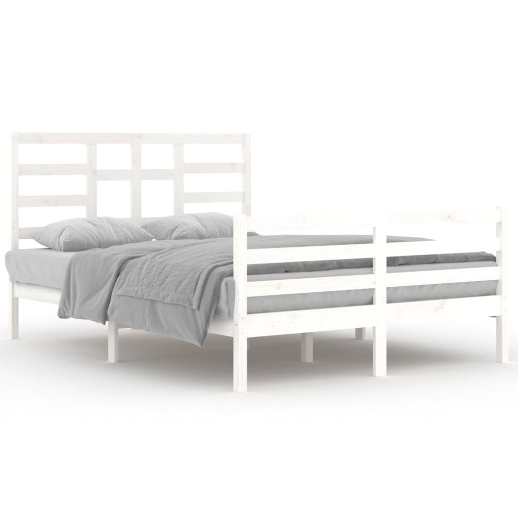 Sengeramme hvit heltre 140x200 cm
