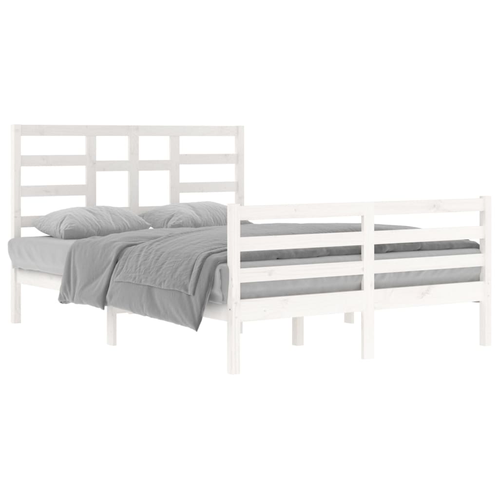 Sengeramme hvit heltre 140x200 cm