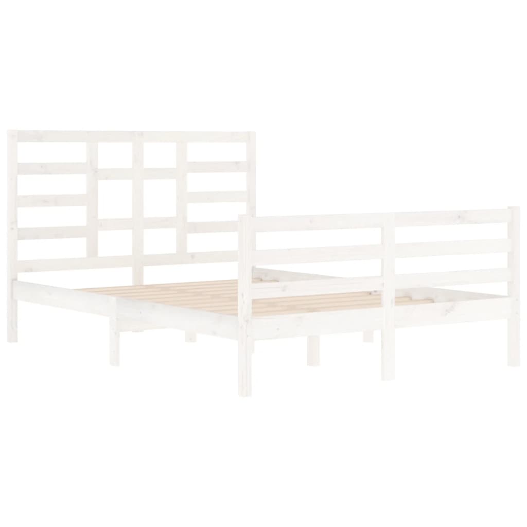 Sengeramme hvit heltre 140x200 cm