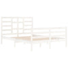 Sengeramme hvit heltre 140x200 cm