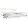 Sengeramme hvit heltre 200x200 cm