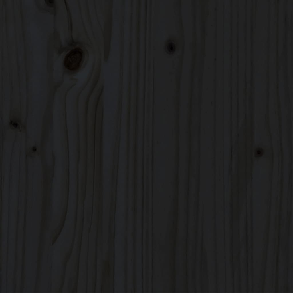 Sengeramme svart heltre 100x200 cm