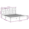Sengeramme hvit heltre200x200 cm