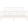 Sengeramme hvit heltre 200x200 cm