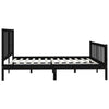 Sengeramme svart heltre 200x200 cm
