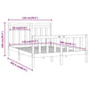 Sengeramme heltre furu 120x200 cm