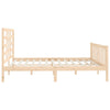 Sengeramme med madrass 200x200 cm heltre furu