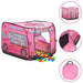 Leketelt med 250 baller rosa 70x112x70 cm