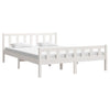 Sengeramme hvit heltre 150x200 cm King Size