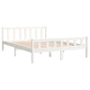 Sengeramme hvit heltre 150x200 cm King Size
