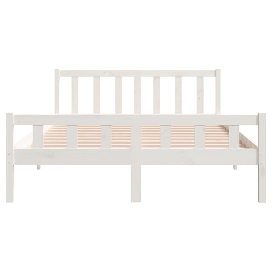 Sengeramme hvit heltre 150x200 cm King Size