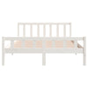 Sengeramme hvit heltre 150x200 cm King Size
