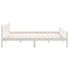 Sengeramme hvit heltre 150x200 cm King Size