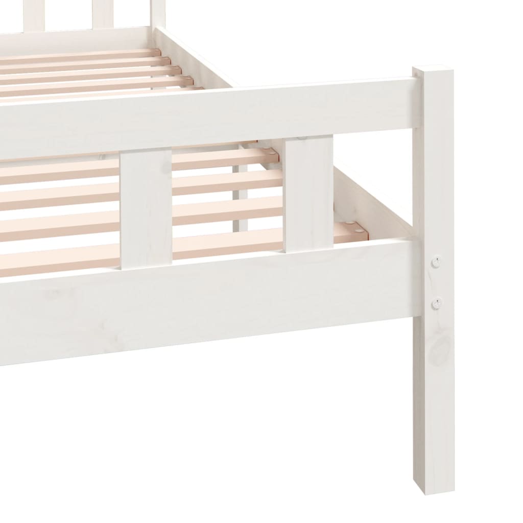 Sengeramme hvit heltre 150x200 cm King Size