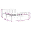 Sengeramme hvit heltre 150x200 cm King Size
