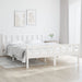 Sengeramme hvit heltre 150x200 cm King Size