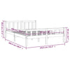 Sengeramme honningbrun heltre 150x200 cm King Size