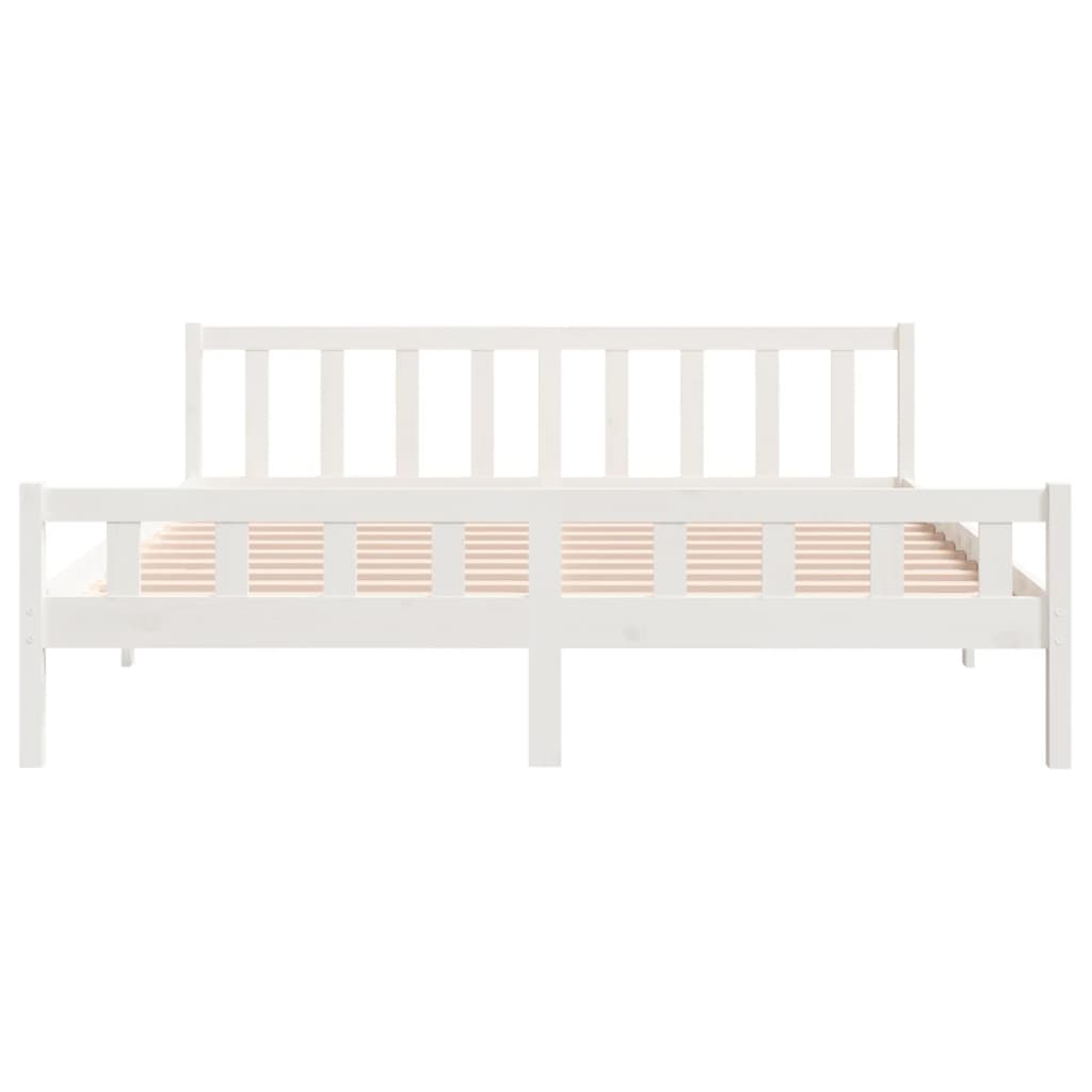 Sengeramme hvit heltre 160x200 cm