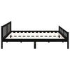 Sengeramme svart heltre 160x200 cm