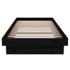 Sengeramme svart heltre 75x190 cm Small Single