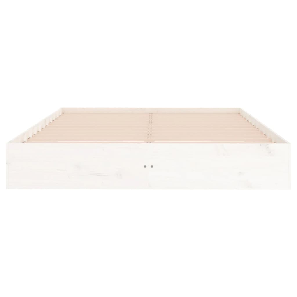 Sengeramme hvit heltre 200x200 cm