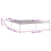 Sengeramme hvit heltre 160x200 cm