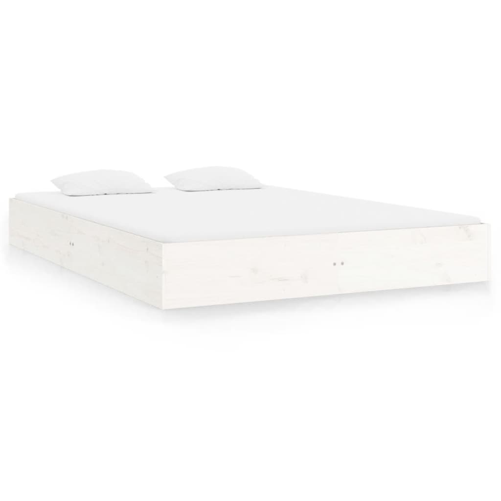 Sengeramme hvit heltre 150x200 cm King Size