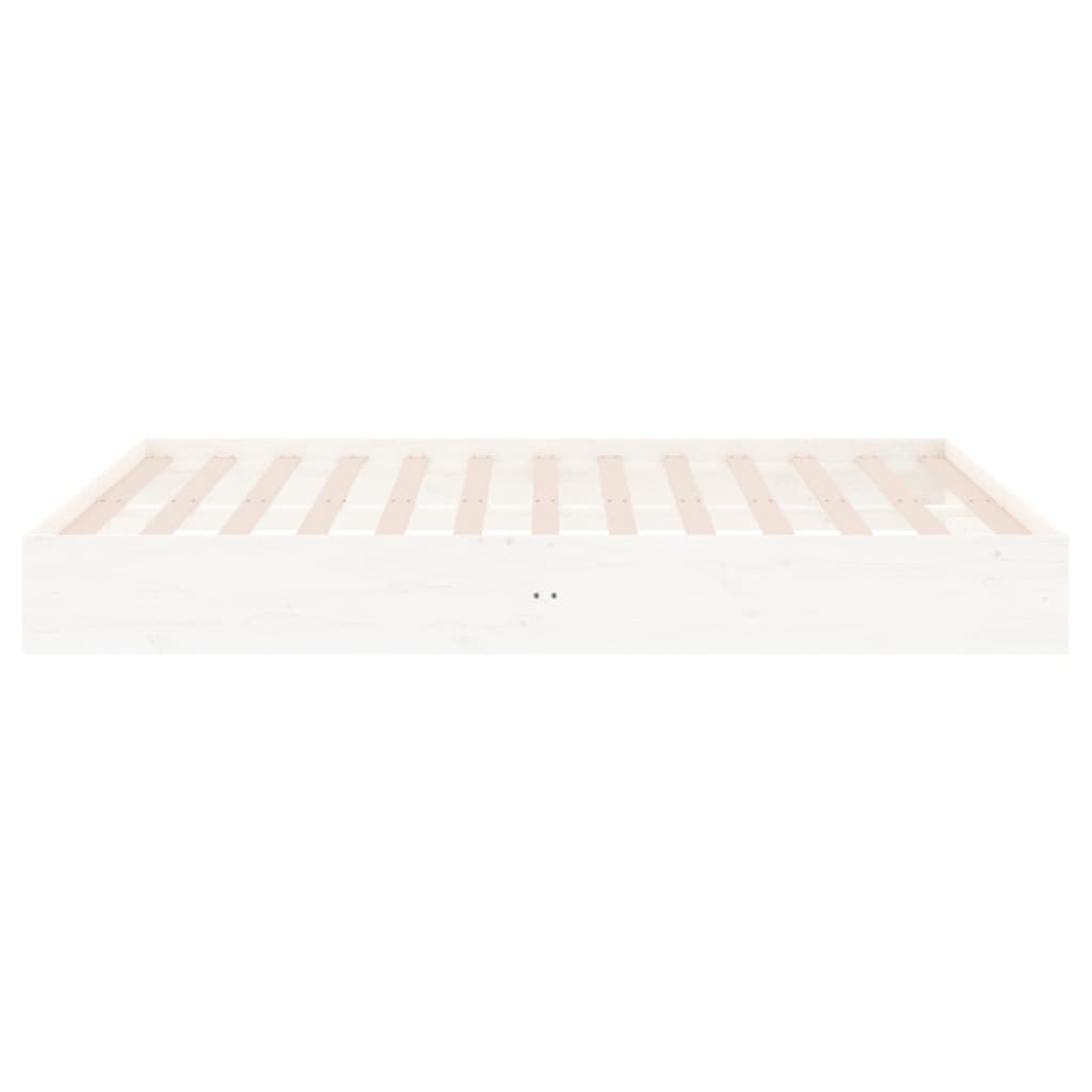 Sengeramme hvit heltre 150x200 cm King Size
