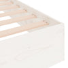 Sengeramme hvit heltre 150x200 cm King Size