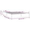 Sengeramme hvit heltre 150x200 cm King Size