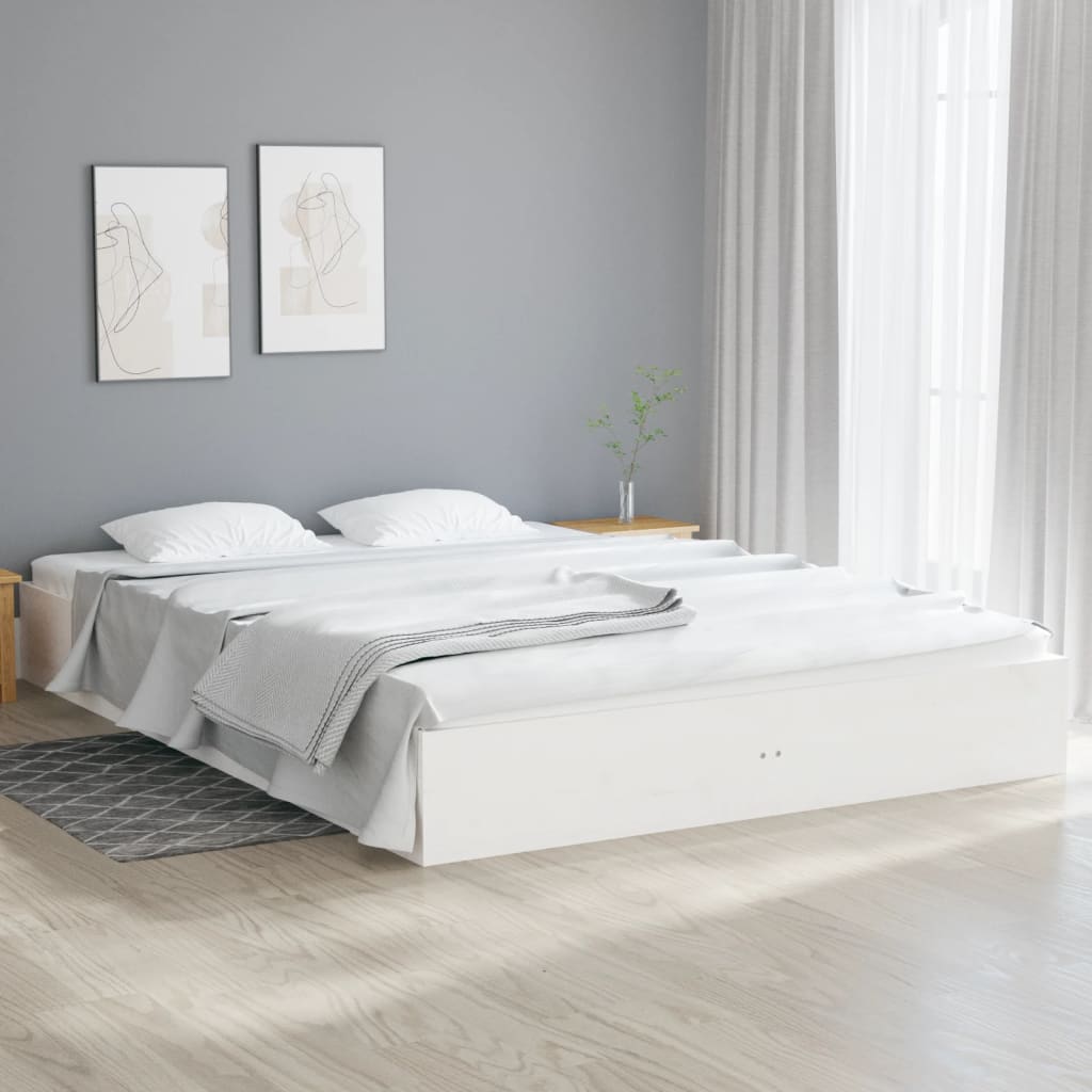 Sengeramme hvit heltre 120x200 cm