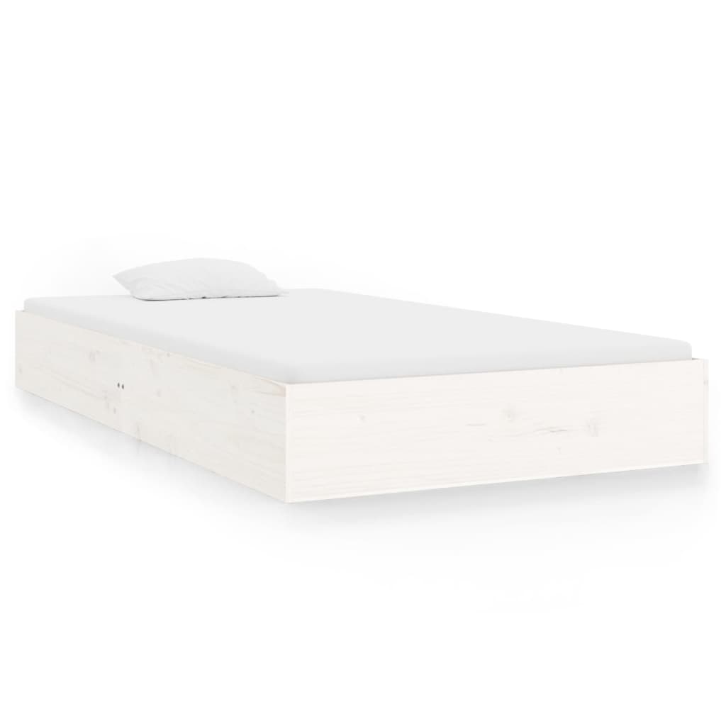 Sengeramme hvit heltre 90x200 cm