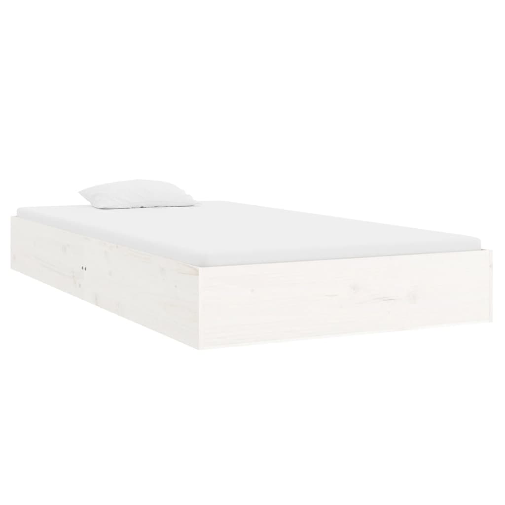 Sengeramme hvit heltre 90x200 cm