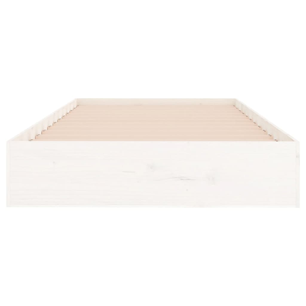 Sengeramme hvit heltre 90x200 cm