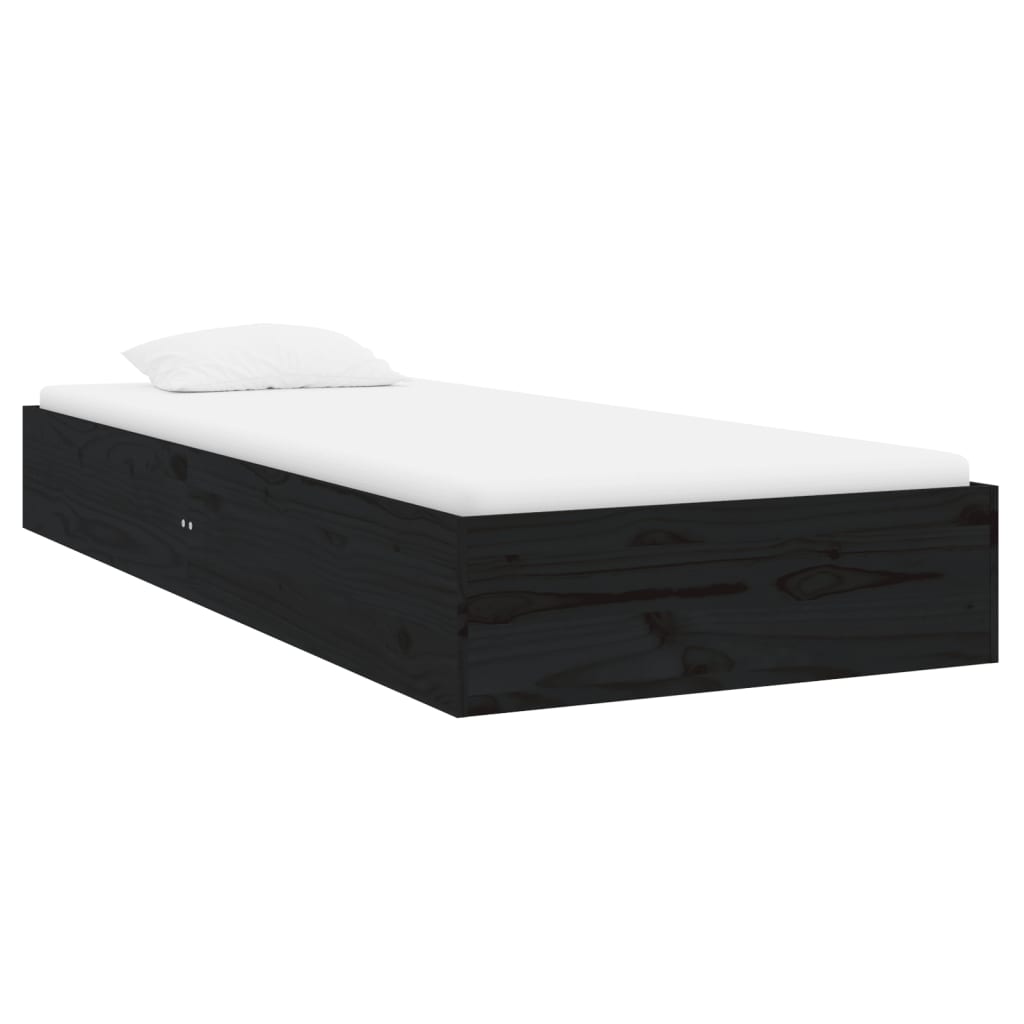 Sengeramme svart heltre 75x190 cm Small Single