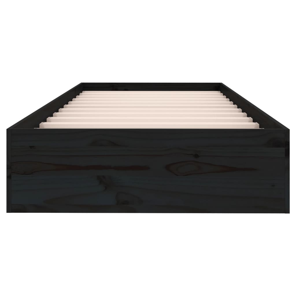 Sengeramme svart heltre 75x190 cm Small Single