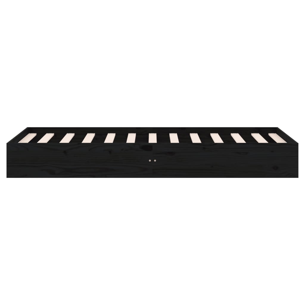 Sengeramme svart heltre 75x190 cm Small Single